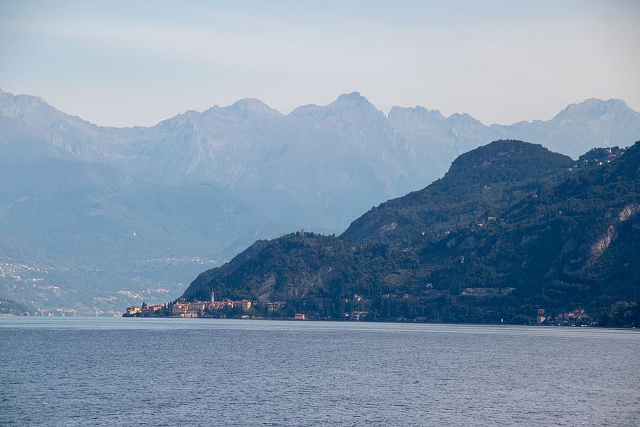 italy, bellagio, mountain, mountain range, scenics - nature HD wallpaper
