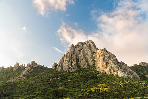 mexico, bernal, dessert, sky, sunrise, queretaro, rocks, monolith HD wallpaper