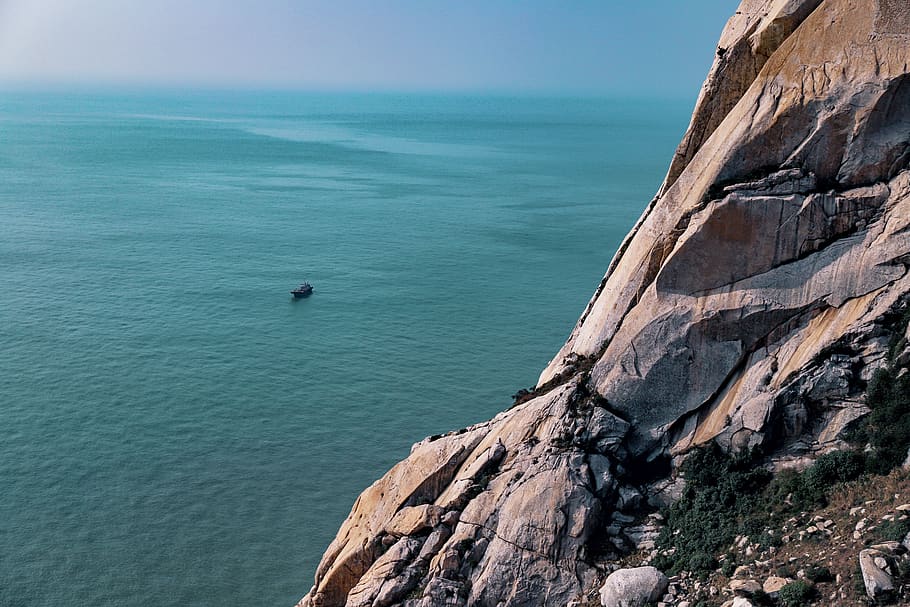 sea, water, rock, beauty in nature, scenics - nature, rock - object HD wallpaper