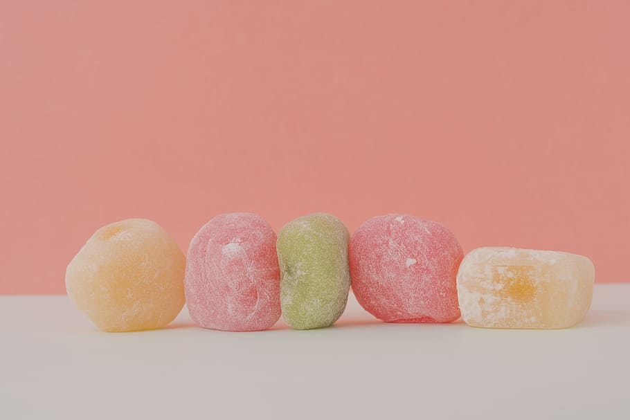 candy, sugary, confection, colourful, pink, bright, closeup HD wallpaper
