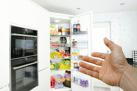 HD wallpaper: chiller, refrigerator, fridge, large kitchen, cold, eat, food - Wallpaper Flare