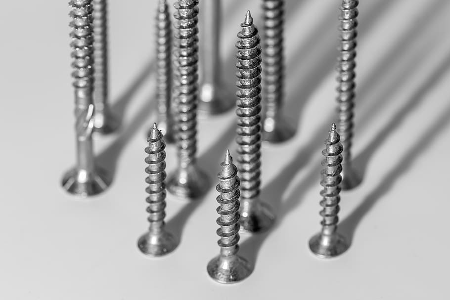 silver hex nuts, machine, screw, motor, engine, appliance, washer HD wallpaper
