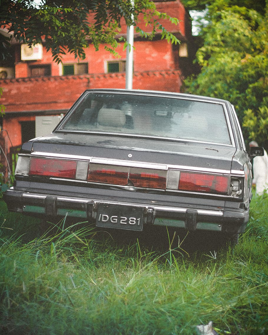 black vehicle, automobile, car, transportation, bumper, coupe HD wallpaper