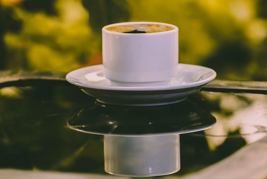 Close-Up Photography of Coffee Cup, beverage, black coffee, blur HD wallpaper