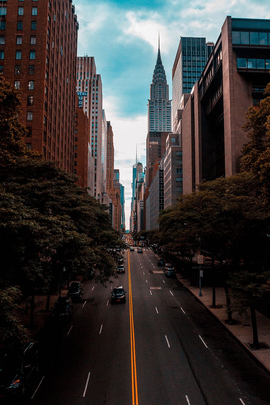 Empire State Building New York, street, car, vehicle, travel HD wallpaper