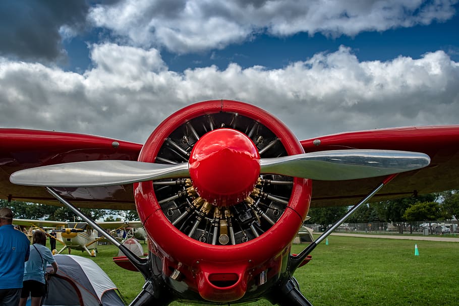 vintage, aircraft, propeller, aviation, old, aeroplane, antique