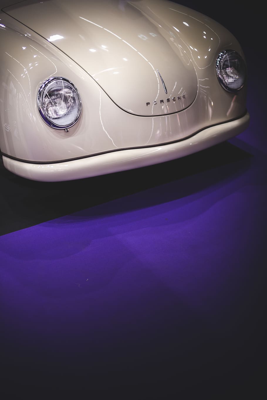 white beetle car, light, transportation, vehicle, automobile HD wallpaper