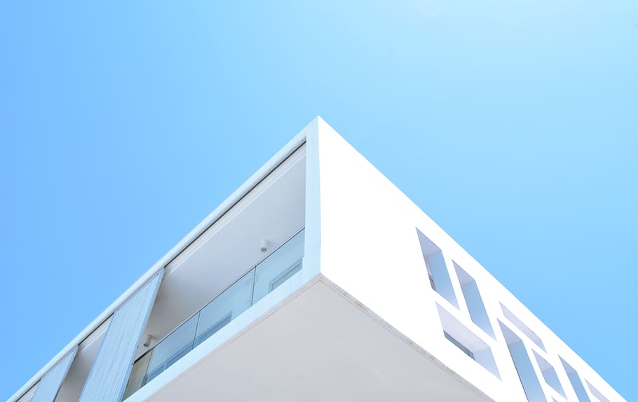 building, cyprus, limassol, architecture, corner, window, sky HD wallpaper