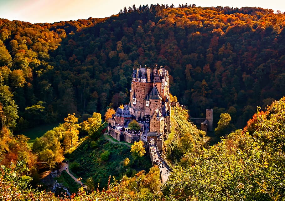 burg eltz, sachsen, places of interest, germany, middle ages, HD wallpaper