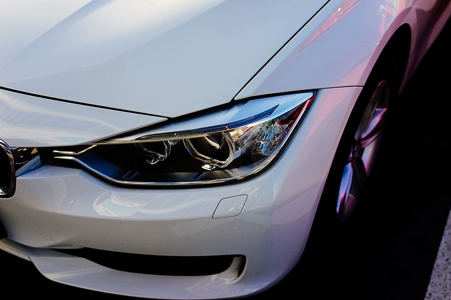 car, bmw, led, light, auto, white, rx1r, sony, mode of transportation HD wallpaper