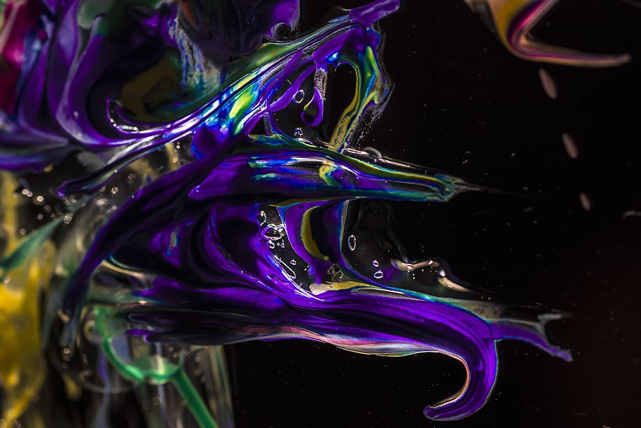 art, color, structure, design, abstract, motion, ink, water HD wallpaper