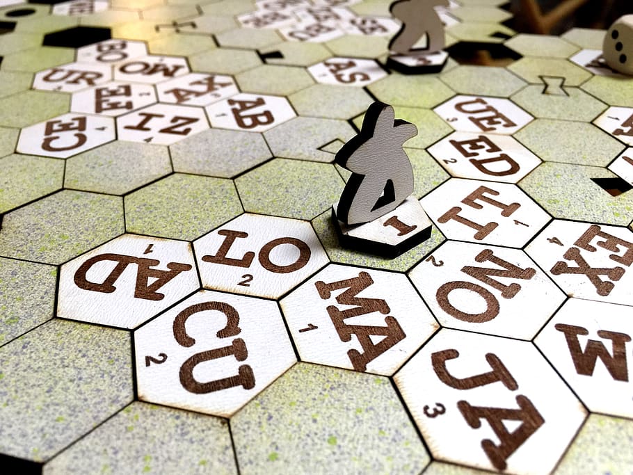 game, hexagons, word game, letters, indoors, no people, choice HD wallpaper