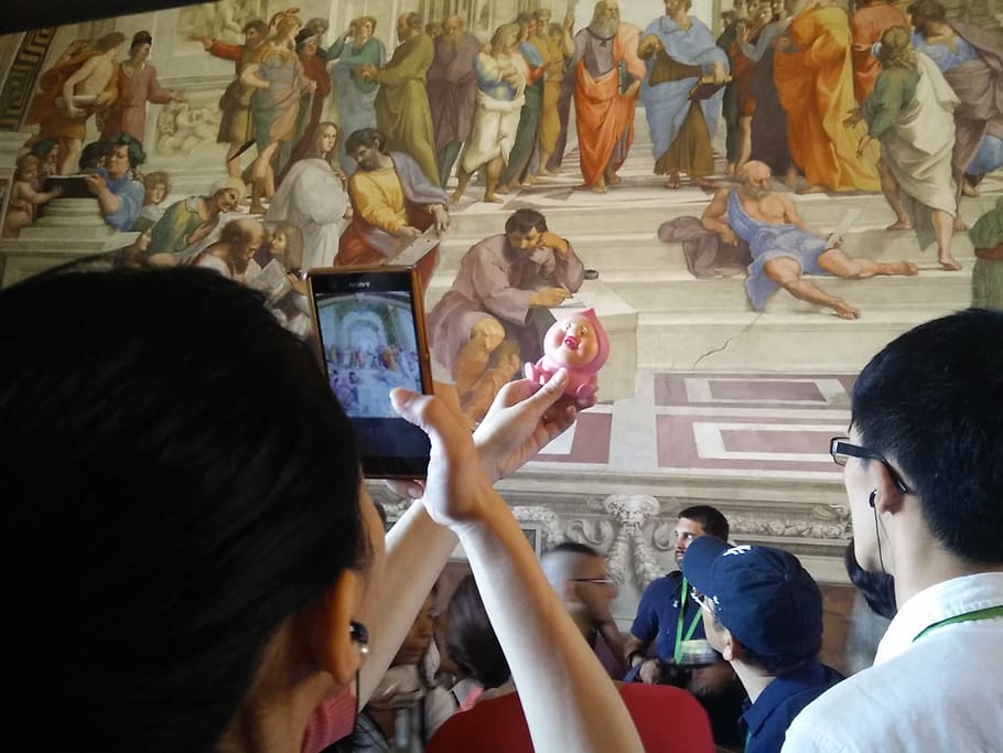 vatican city, group of people, real people, indoors, human representation HD wallpaper