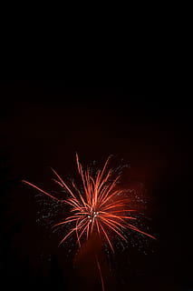 red fireworks, nature, outdoors, night, germany, riederich, night life HD wallpaper