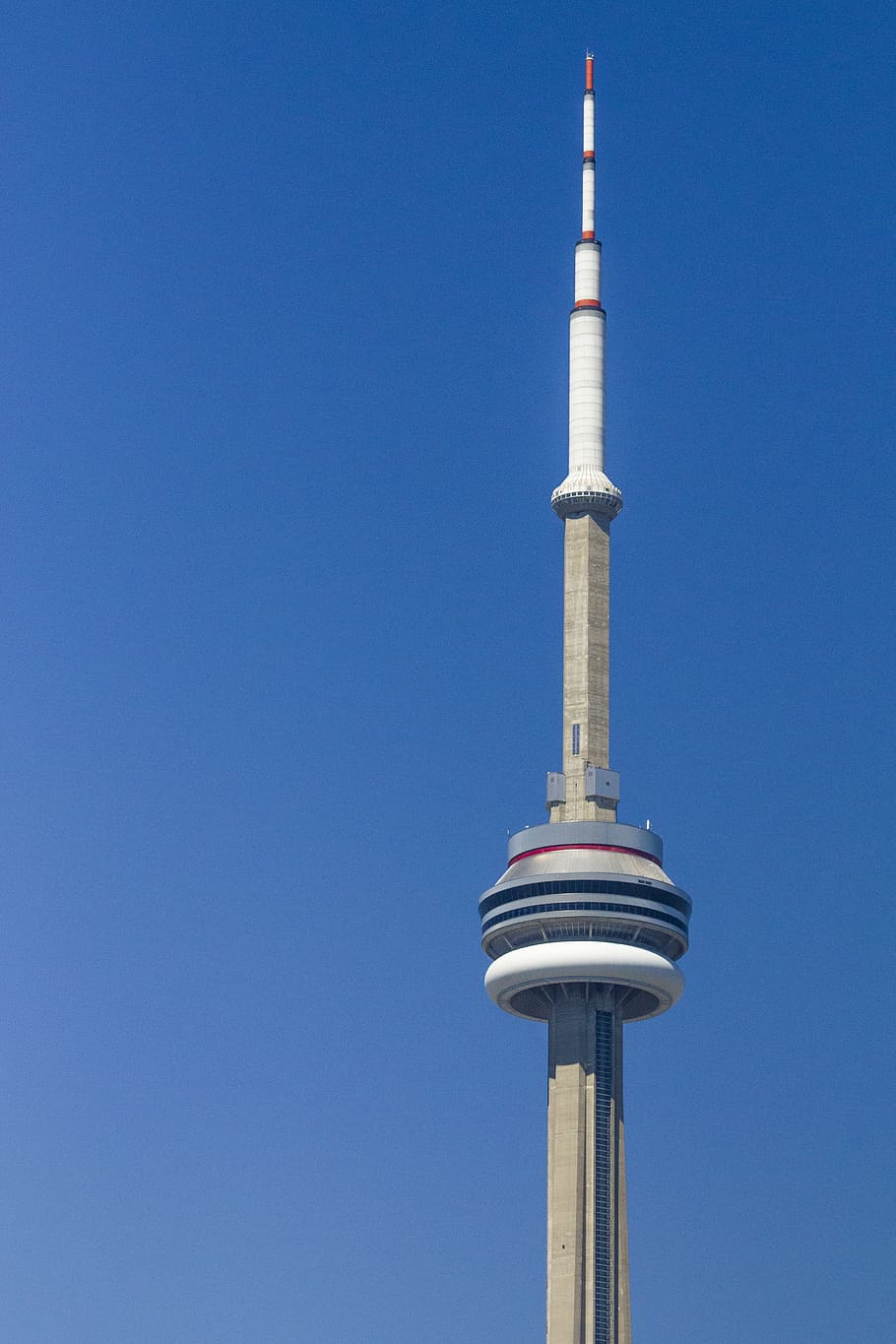 canada, toronto, cn tower, blue, clear sky, copy space, low angle view HD wallpaper