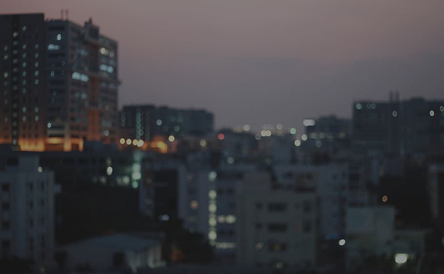 bokeh, collection, cityscape, building, building exterior, architecture HD wallpaper