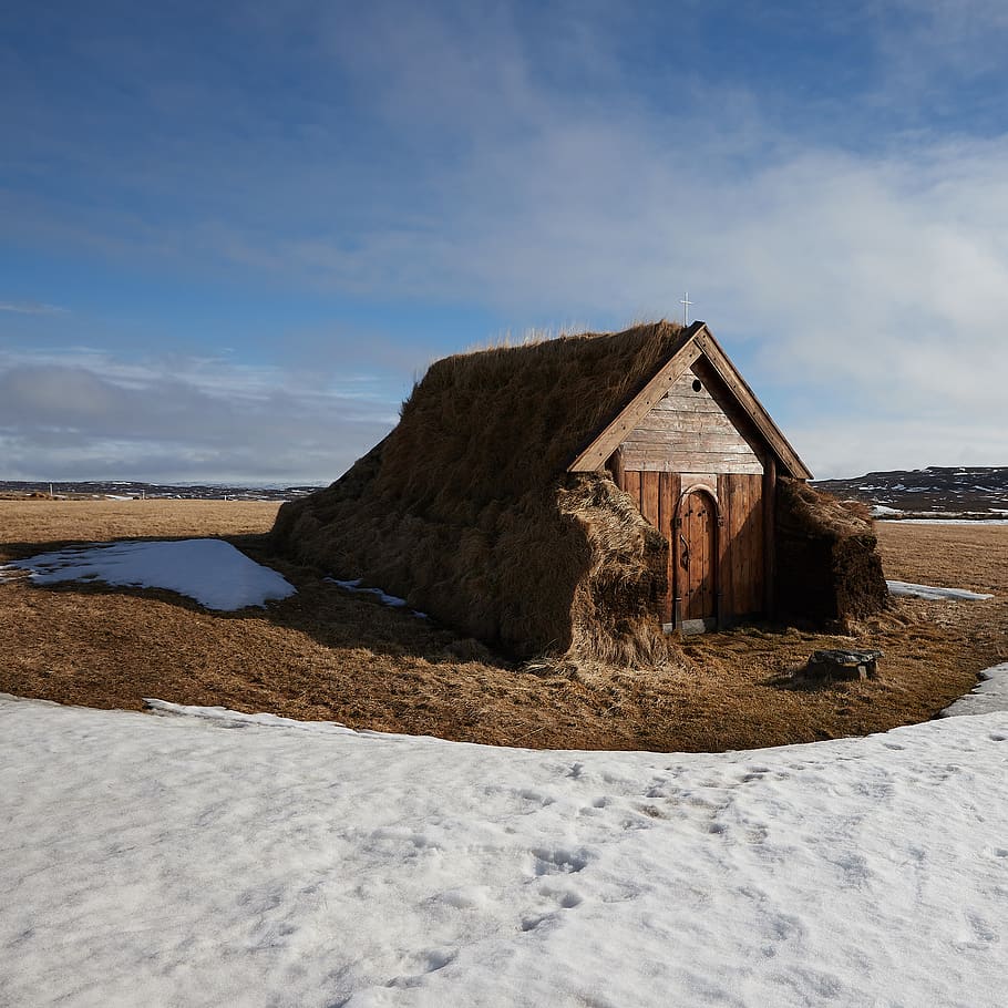 2018, march, historic, landscape, iceland, church, sky, built structure HD wallpaper