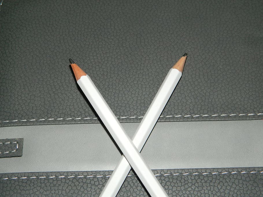 two, pencils, school, notebook, office, transportation, no people HD wallpaper