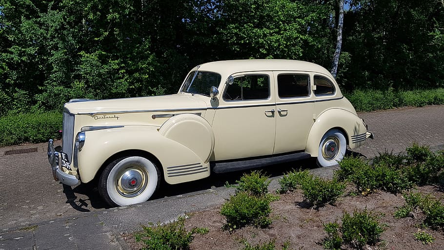 packard, oldtimer, car, retro, automotive, classic car, packard one-twenty HD wallpaper