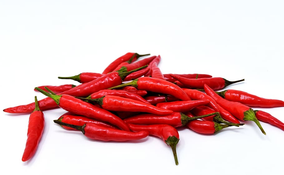 chili, superscharf, red, edible, sharp, pods, pepperoni, sharpness, HD wallpaper