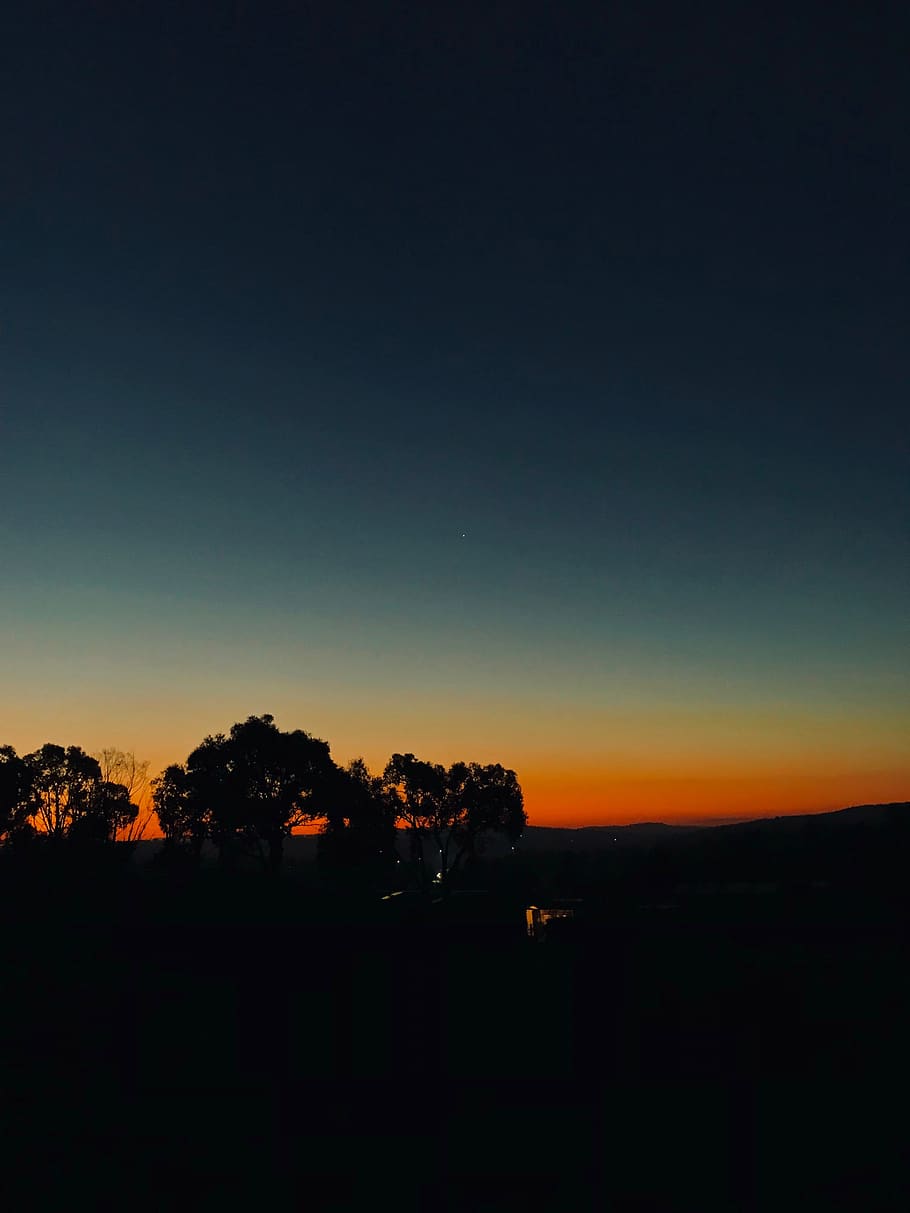 australia, wandong, 32 baden dr, sky, silhouette, scenics - nature HD wallpaper