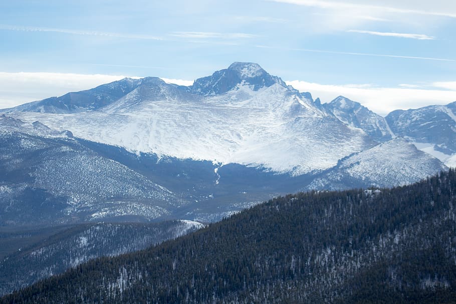 colorado, mountain, trees, fores, snow, mountains, explore HD wallpaper