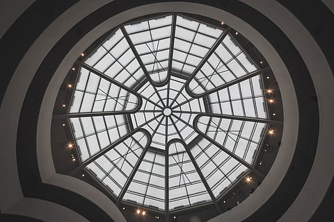 architecture, building, window, skylight, u.s.a., guggenheim new york HD wallpaper