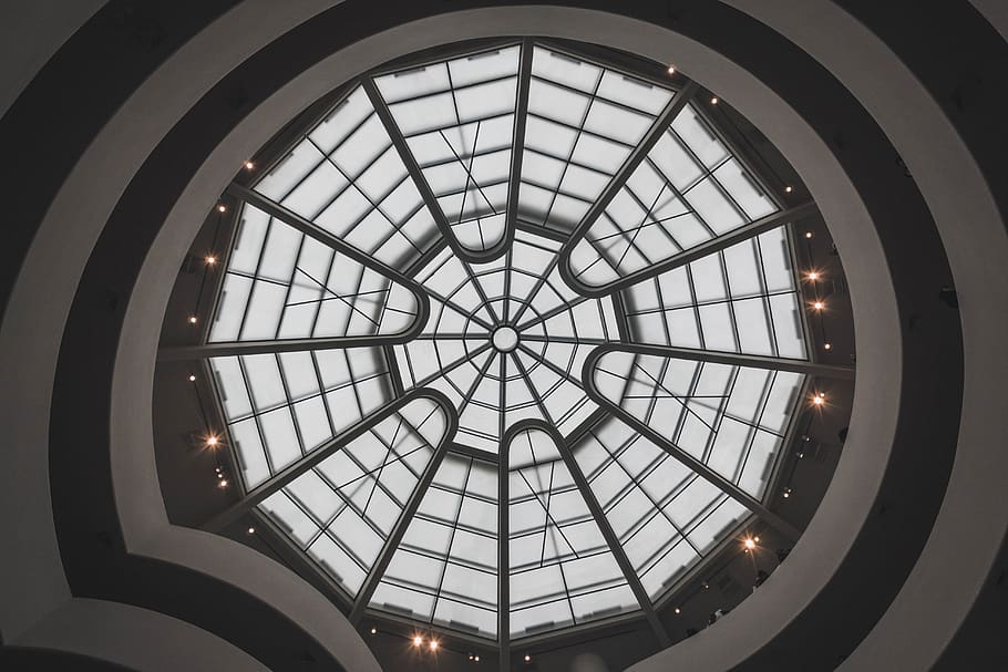 architecture, building, window, skylight, u.s.a., guggenheim new york HD wallpaper