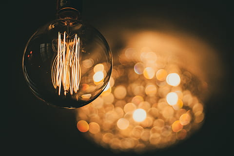 time lapse photography of LED bulb, light, idea, creative, shadow HD wallpaper