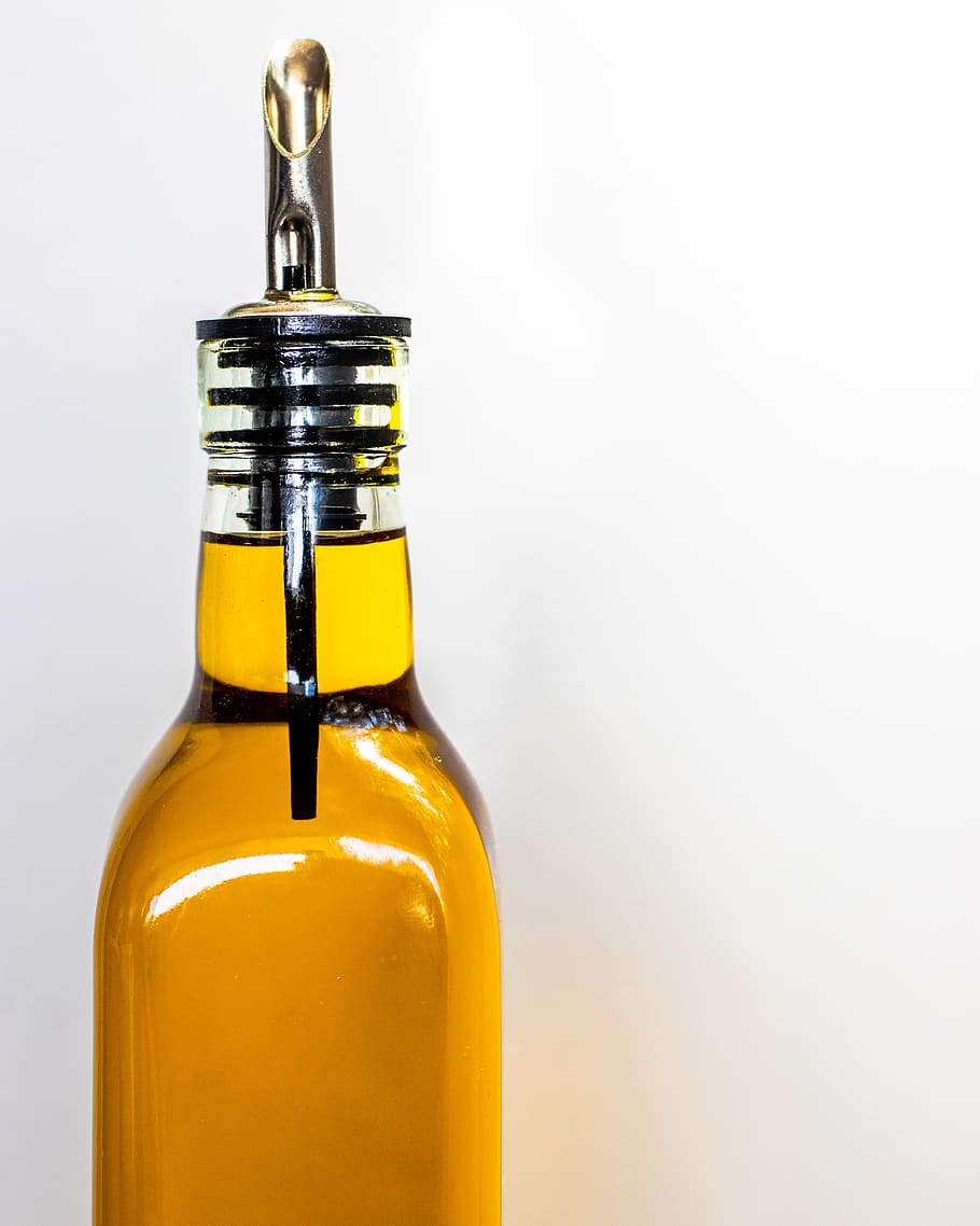 oil dispenser bottle, alcohol, beverage, liquor, drink, kitchen, HD wallpaper