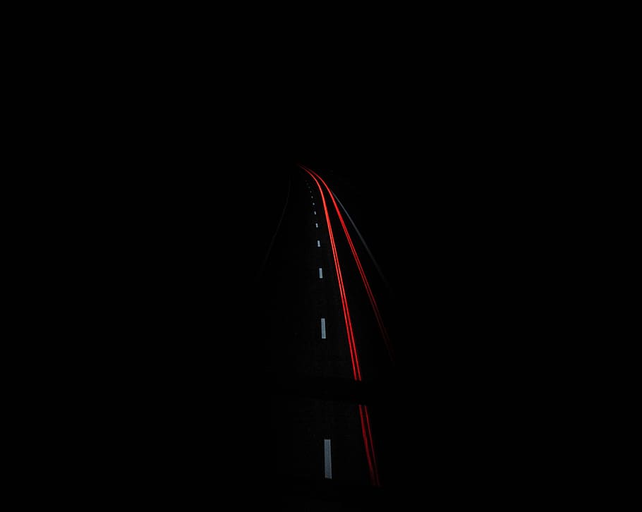 time-lapse photography of street light, lane, traffic, motion HD wallpaper