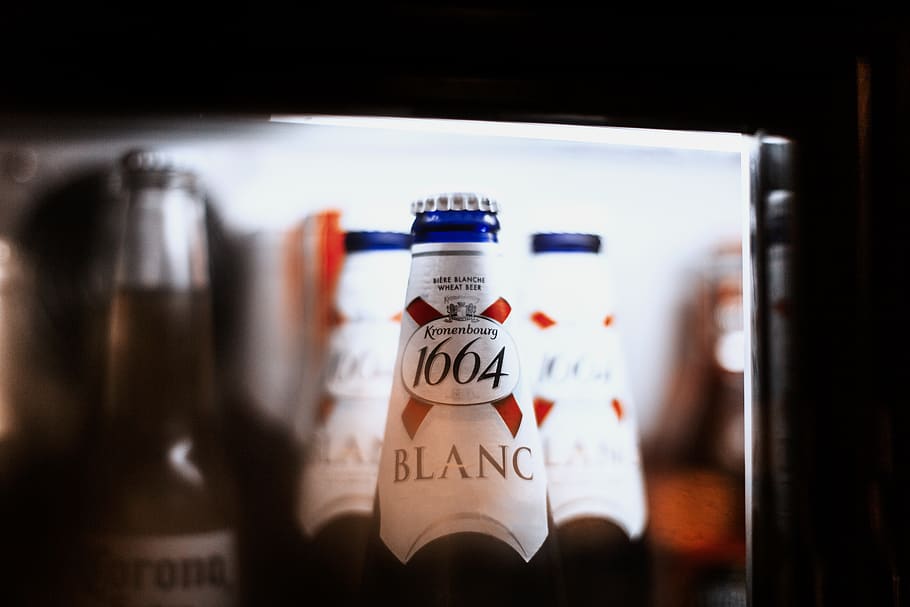 1664 blanc bottle screengrab, beer, alcohol, drink, beer bottle