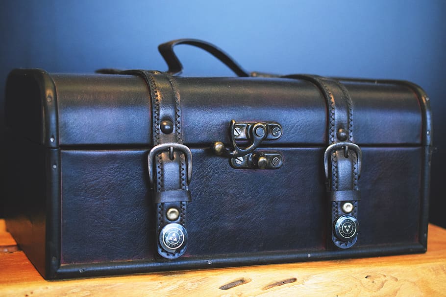 Leather Suitcase, various, bag, bags, luggage, suitcases, travel, HD wallpaper