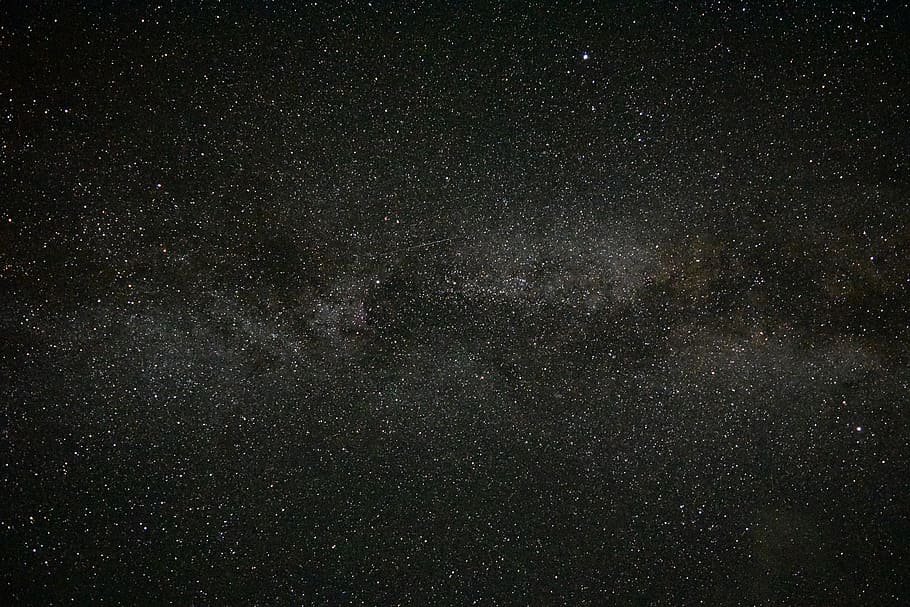stars on sky with clouds, night, dark, space, galaxy, milkyway, HD wallpaper