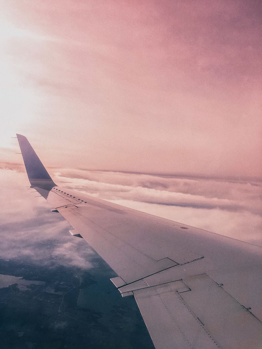 passenger plane above white clouds, airplane, air vehicle, sky HD wallpaper