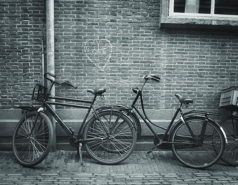 amsterdam, netherlands, wall, bikes, bicycles, city, transportation HD wallpaper