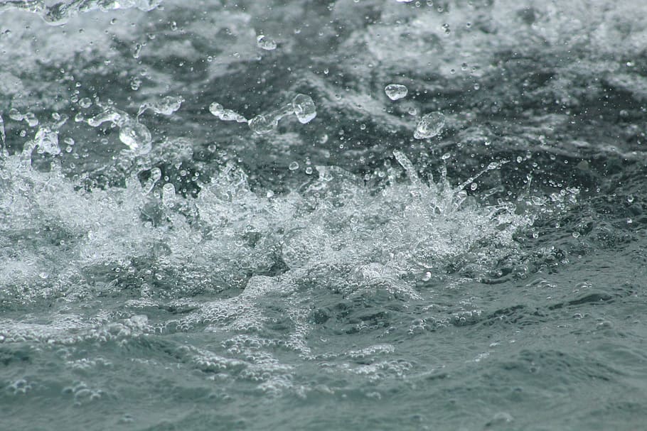 ocean waves, sea, water, full frame, no people, waterfront, backgrounds HD wallpaper