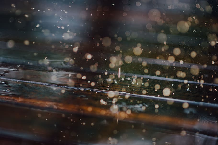 water droplet, wood, light, drip, design, bubble, abstract, long exposure HD wallpaper