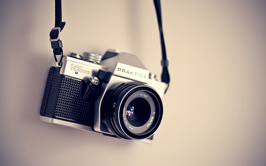 Black Camera, Analogue, aperture, electronics, equipment, lens HD wallpaper