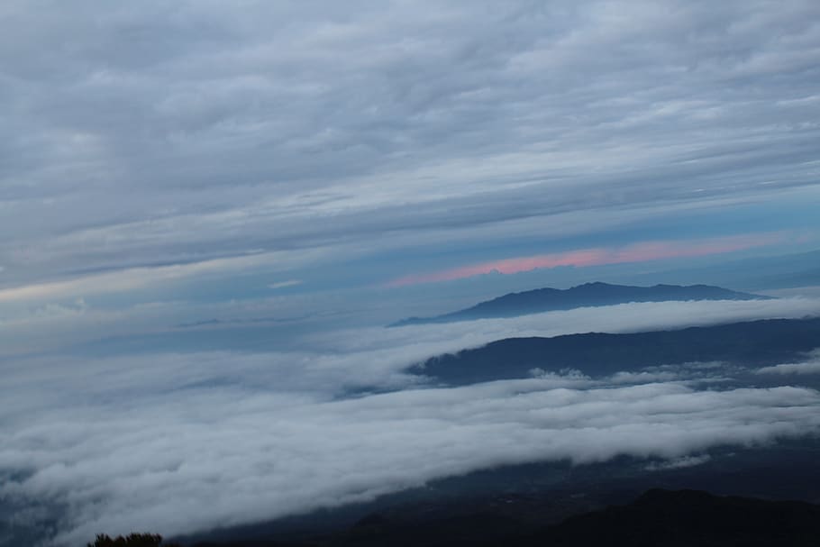 indonesia, mount cereme, cloud - sky, beauty in nature, scenics - nature HD wallpaper