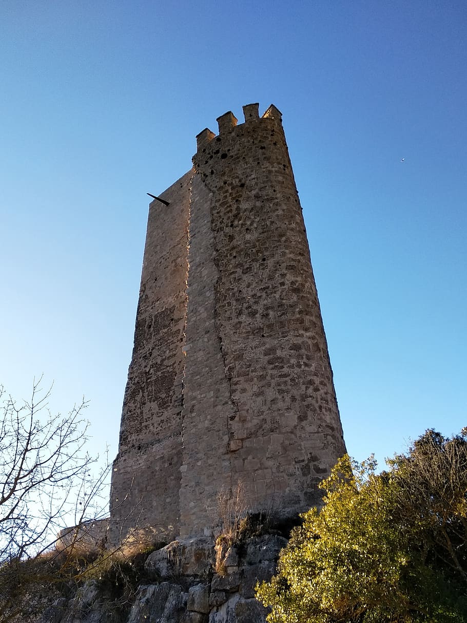 tower, castle, architecture, medieval, santa perpètua de gaià HD wallpaper