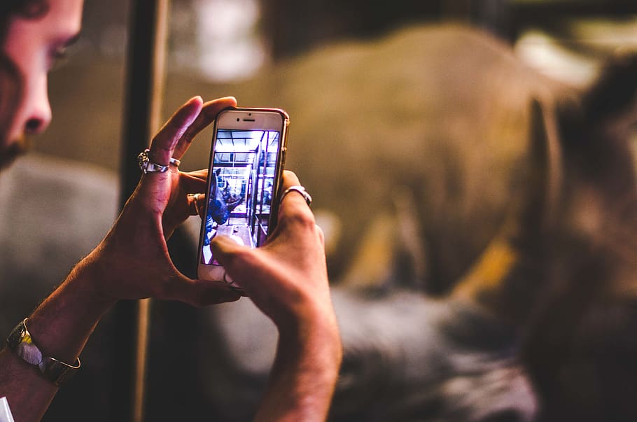 person taking a photo using iPhone, human, people, electronics HD wallpaper