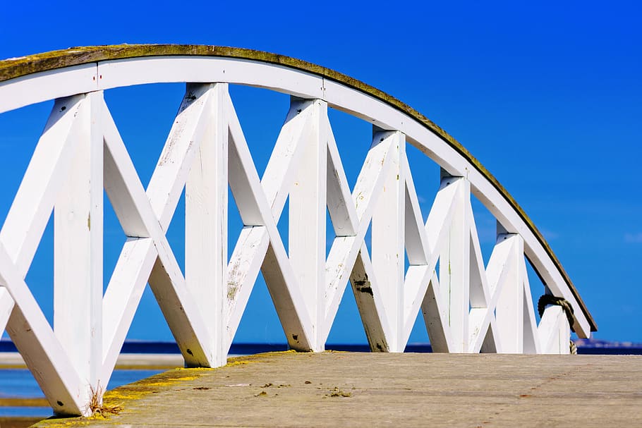 bridge, web, away, railing, transition, wooden bridge, boardwalk HD wallpaper