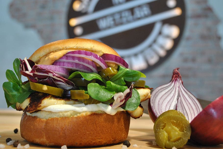 Close-up of Healthy Burger, bread, bun, cheese, delicious, fast food HD wallpaper