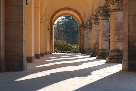 architecture, travel, building, road, pillar, city, input, old HD wallpaper