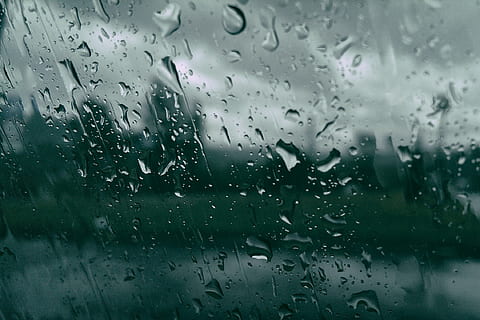 autumn, rain, window, raindrop, wet, weather, glass - material HD wallpaper