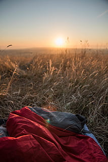 red and gray blanket, clothing, apparel, coat, england, isle of wight HD wallpaper