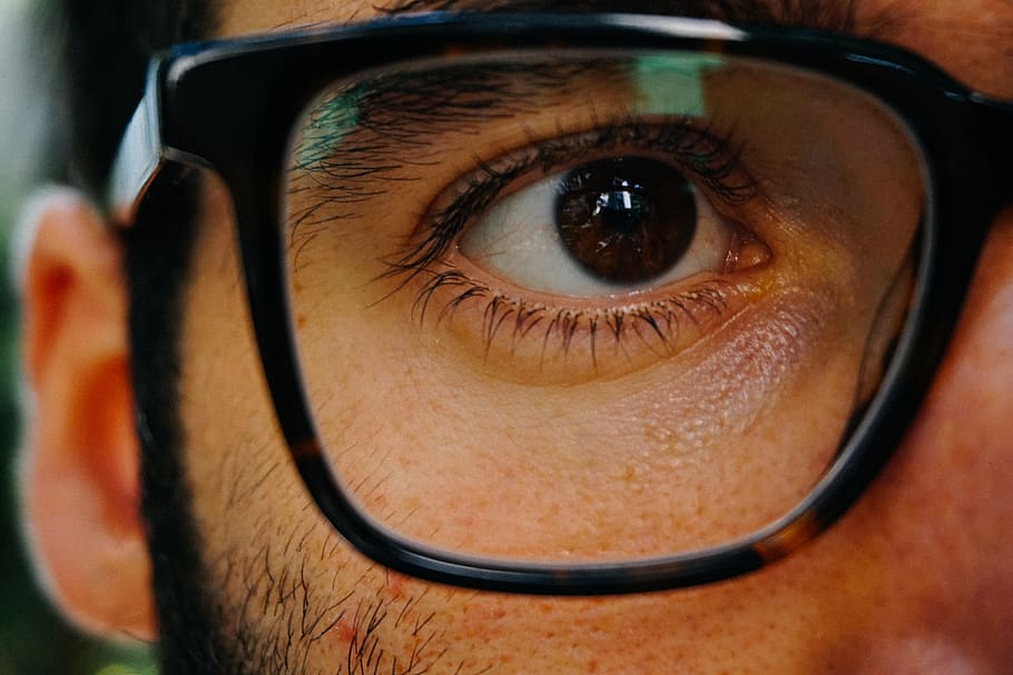 eye, glasses, vision, sight, close, macro, closeup, body part HD wallpaper