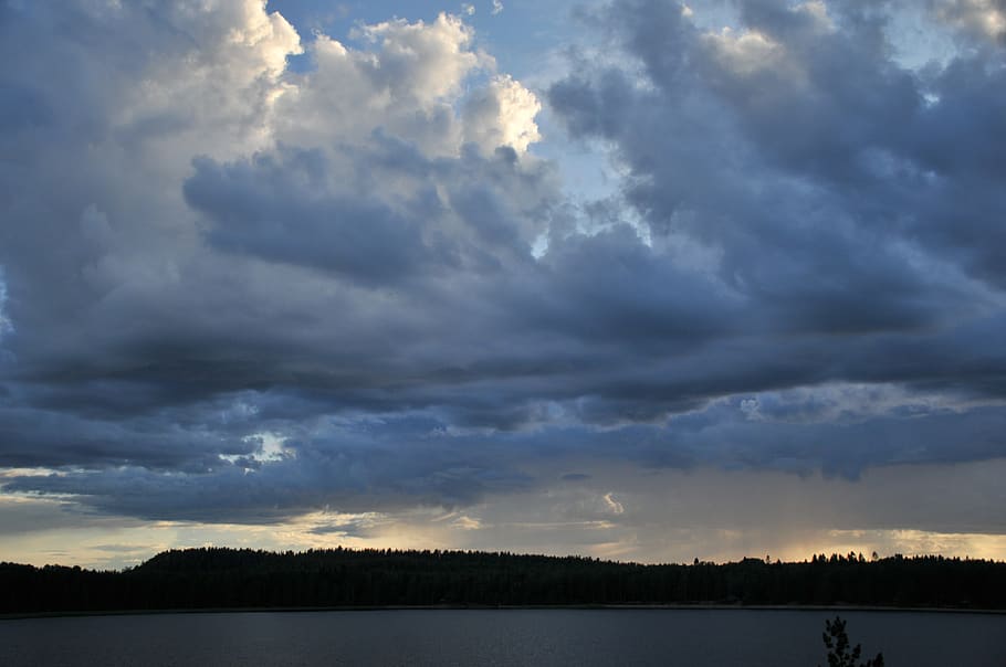 clouds, sky, landscape, storm, cloud - sky, beauty in nature HD wallpaper