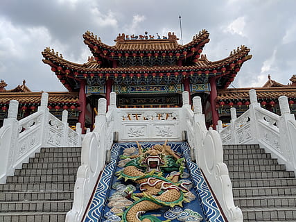 building, architecture, temple, shrine, worship, pagoda, town HD wallpaper